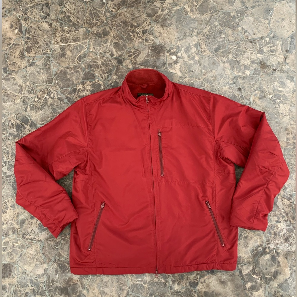 Eddie Bauer Jacket Mens Extra Large Tall XLT Lightweight Outerwear Fleece Lined